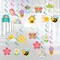 48 PCS Spring Hanging Swirls Decorations, Sun Flowers Butterfly Ceiling Swirls